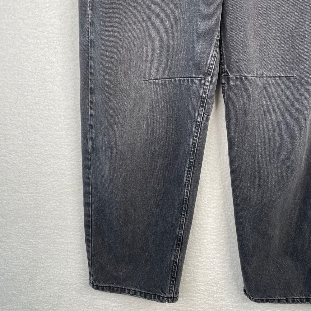 BDG Urban Outfitters Baggy Barrel Wide Leg Jeans Washed Black 28W High‎ Rise - Picture 5 of 14